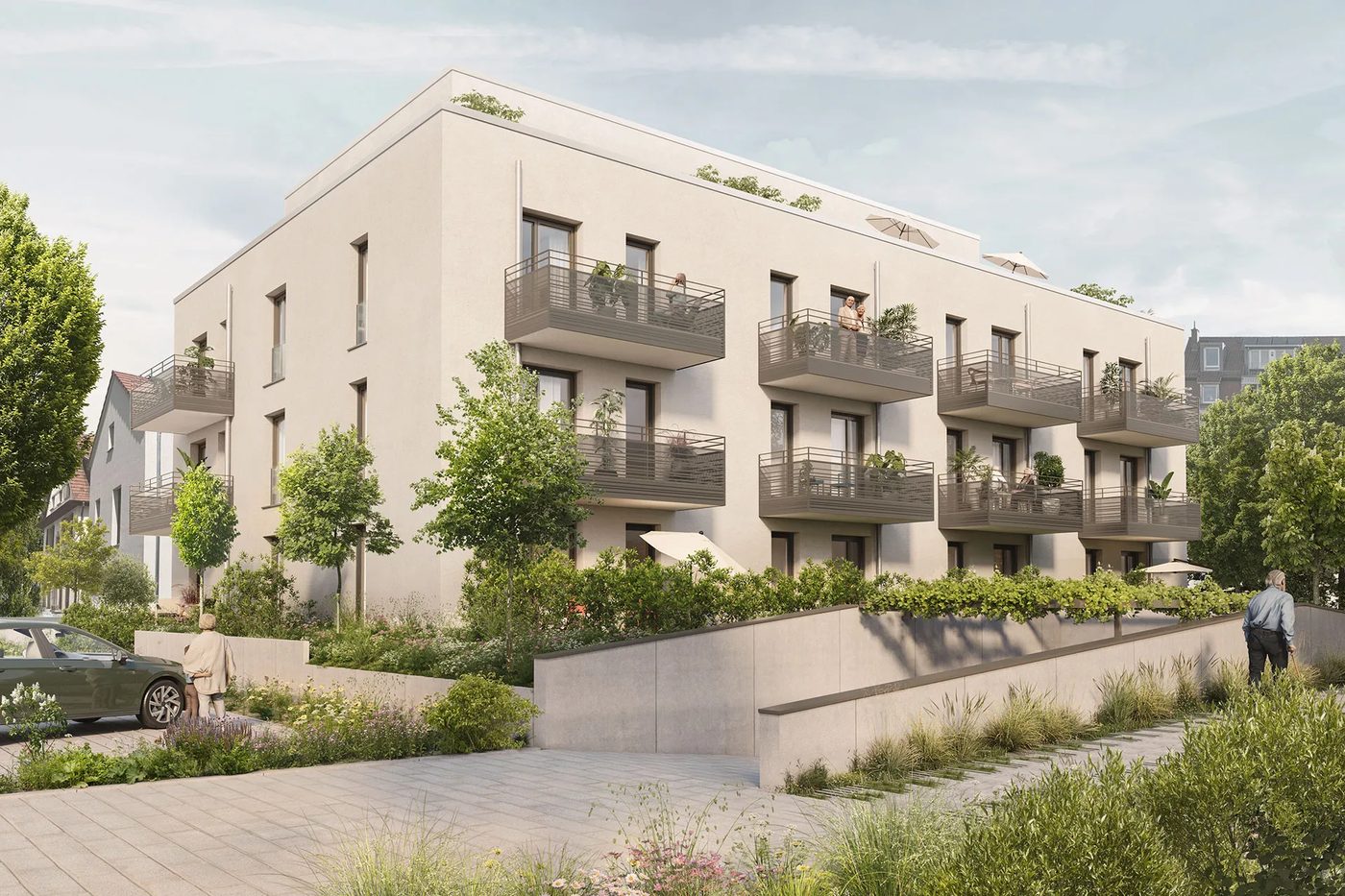 Visualisierung des Hauses Aurea in Dossenheim